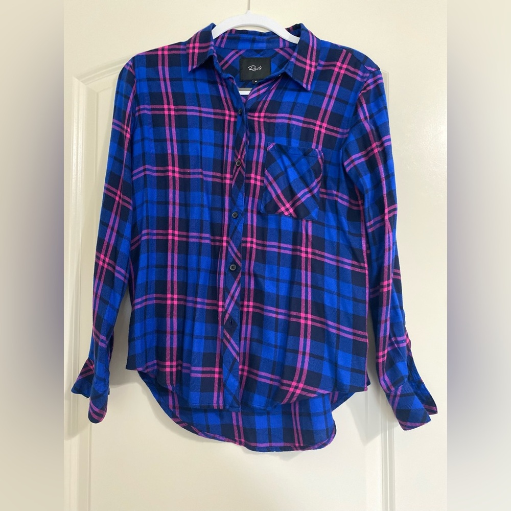 Rails plaid Button Down Blouse